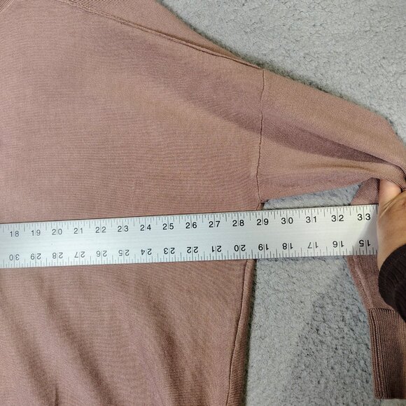 Adrianna Papell Tunic Sweater Women's XL Cocoa Knit Drop Shoulder Boat Neck NWT - Picture 9 of 11